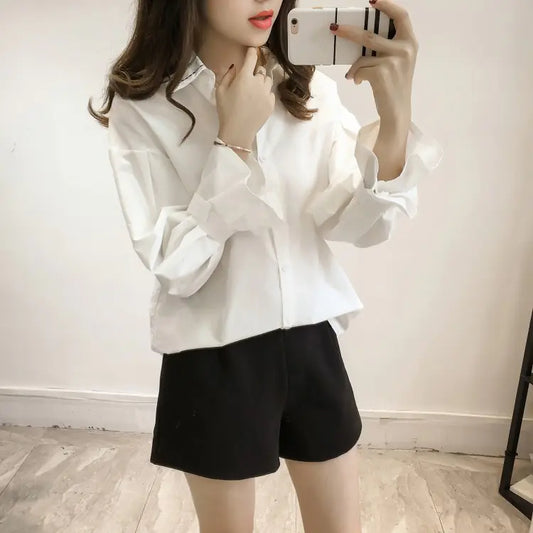 Plus Size Loose Shirt for Women – Spring & Autumn Elegance