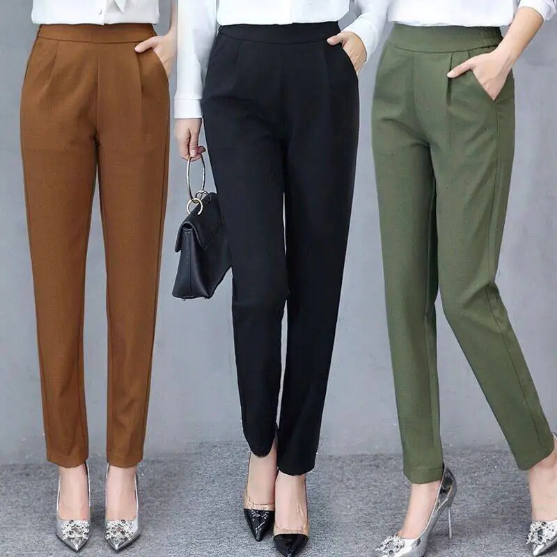 Harem Pants for Women – Cropped Slim Fit Elegance
