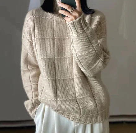 Thick Knitted Woolen Sweater for Women – Cozy Winter Essential - Everlynk