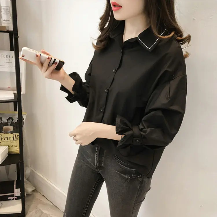 Plus Size Loose Shirt for Women – Spring & Autumn Elegance