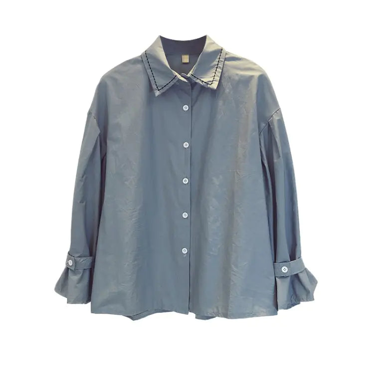 Plus Size Loose Shirt for Women – Spring & Autumn Elegance