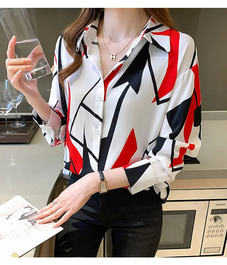 Korean Fashion Chiffon Women’s Office Shirt
