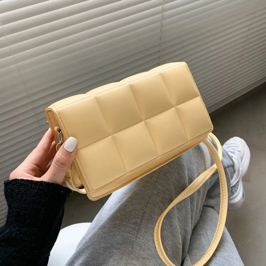 Women's Leather Shoulder Bag - Chic and Compact