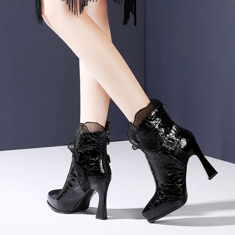 Sexy Lace Pointed Stiletto Heels – Elegant Confidence in Every Step