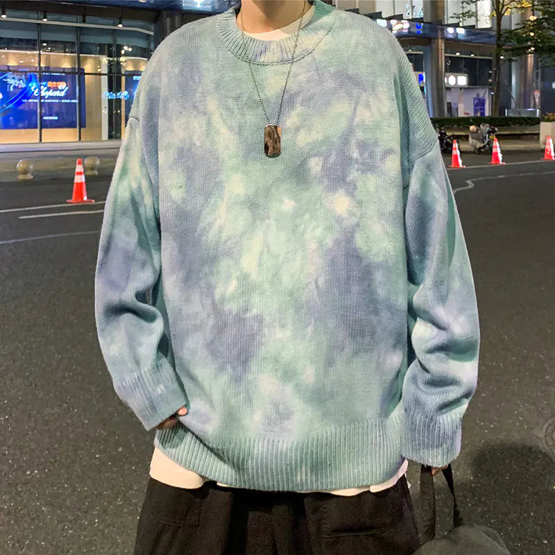 Unisex Korean Style Loose Fit Sweater – Trendy Streetwear with Unique Print Design