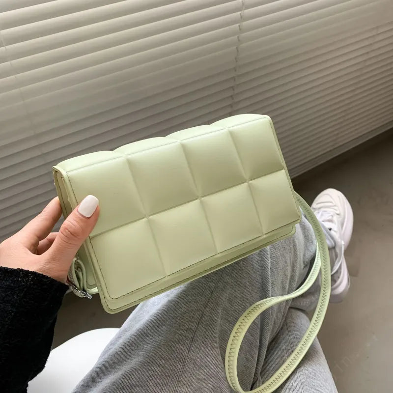 Women's Leather Shoulder Bag - Chic and Compact