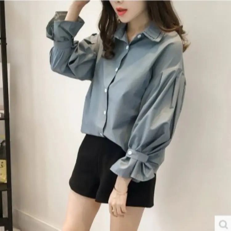 Plus Size Loose Shirt for Women – Spring & Autumn Elegance