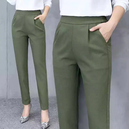 Harem Pants for Women – Cropped Slim Fit Elegance